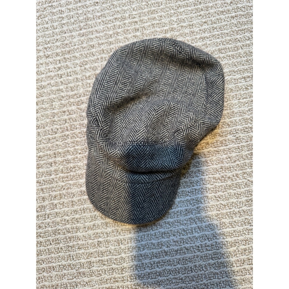 Carnaween Clothing Co Mens Pure New Wool Herringbone Newsboy Cap Made in Ireland - Picture 3 of 9